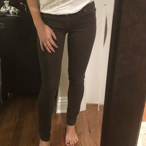 Zara green skinny jeans